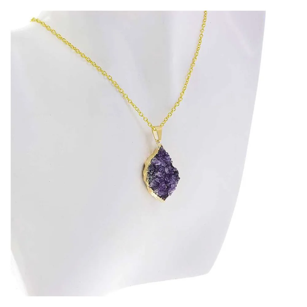 NHM Shop Amethyst Cluster Pendant Necklace* Accessories For Adults | Jewellery