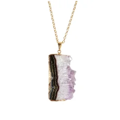 NHM Shop Amethyst Slice Pendant Necklace* Jewellery | Accessories For Adults