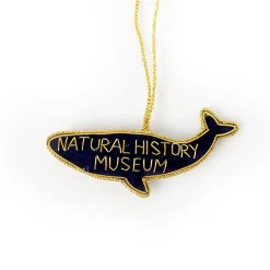 NHM Shop Blue Whale Embroidered Decoration* Homeware & Decor
