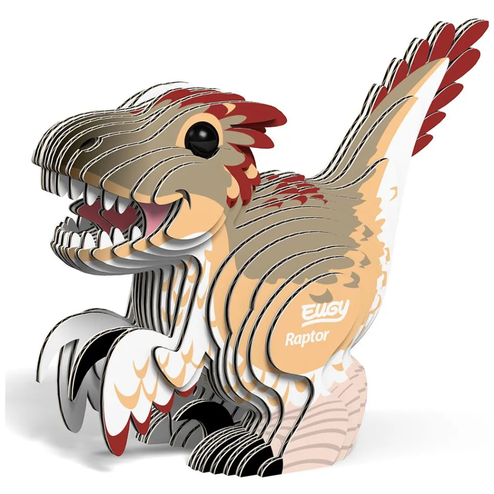 NHM Shop Eugy Raptor 3D Cardboard Model Kit* Kits, Puzzles & Activities | Dinosaur Games & Activities