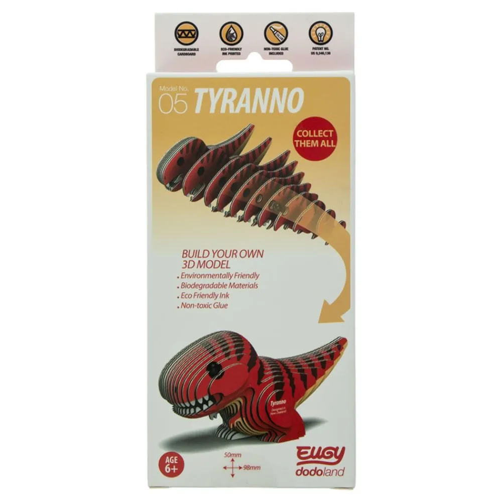 NHM Shop Eugy Tyranno 3D Cardboard Model Kit* Kits, Puzzles & Activities | Dinosaur Games & Activities