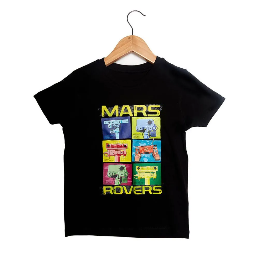 NHM Shop Mars Rovers Black T-shirt for Kids*Kids Gifts For Kids | Space
