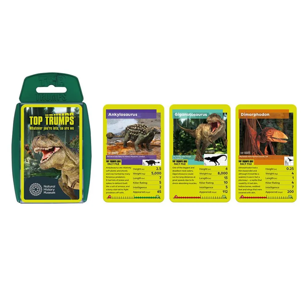 NHM Shop Museum Dinosaurs Top Trumps*Kids Games | Dinosaur Games & Activities
