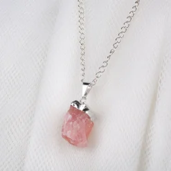 NHM Shop Rose Quartz Rough Point Pendant Necklace* Jewellery | Accessories For Adults