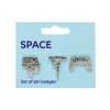 NHM Shop Rovers Pin Badge Set* Accessories For Adults | Space