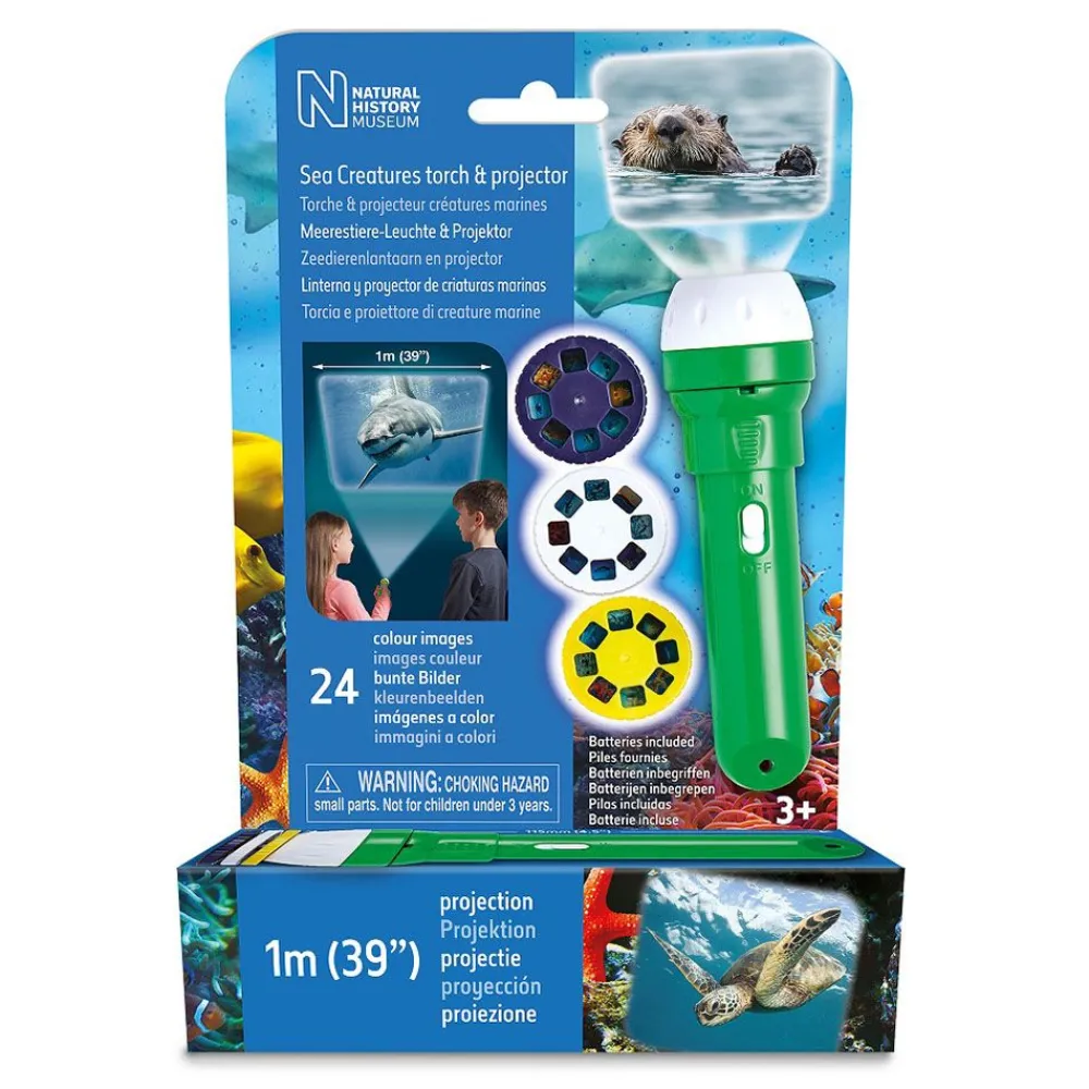 NHM Shop Sea Creatures Torch and Projector* Kits, Puzzles & Activities