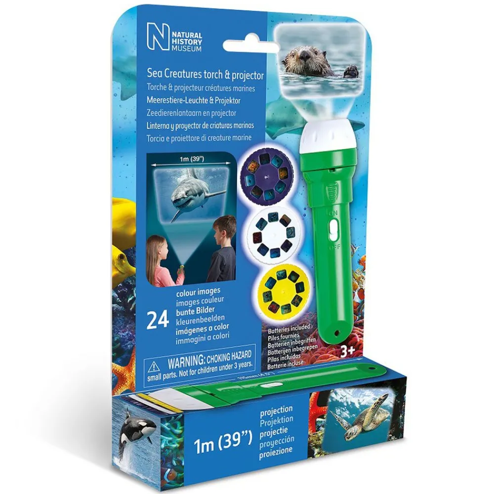 NHM Shop Sea Creatures Torch and Projector* Kits, Puzzles & Activities