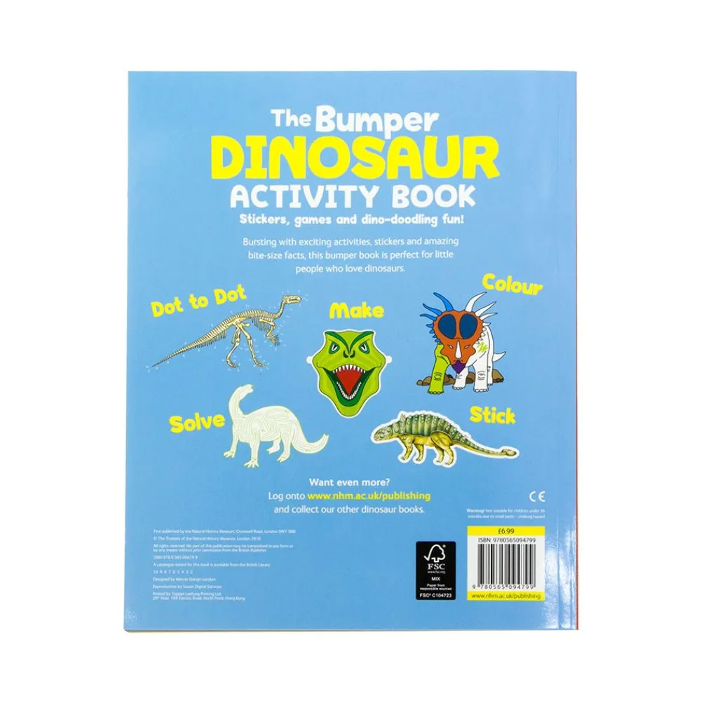 NHM Shop The Bumper Dinosaur Activity Book*Kids Activity Books For Kids | Dinosaur Books For Kids