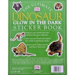 NHM Shop The Ultimate Dinosaur Glow in the Dark Sticker Book*Kids Activity Books For Kids | Dinosaur Books For Kids