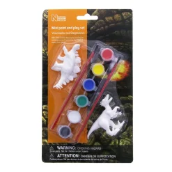 NHM Shop Velociraptor and Stegosaurus Mini Paint and Play Set* Kits, Puzzles & Activities | Dinosaur Games & Activities