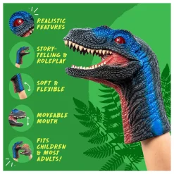 NHM Shop Velociraptor Hand Puppet*Kids Costumes For Kids | Dinosaur Toys